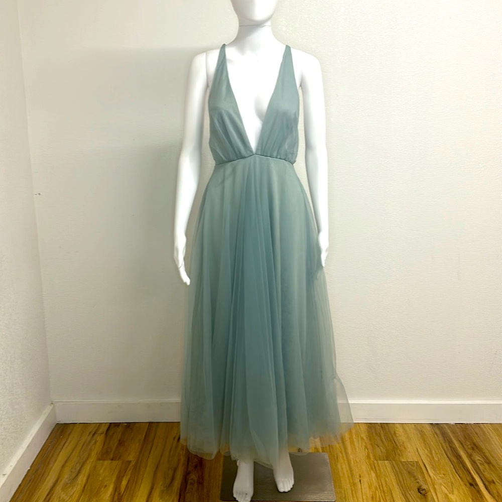 Hello Molly Women's Kiss The Girl Midi Dress Sage Size Medium